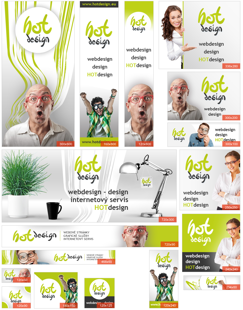 Tvorba internetových bannerů Tvorba internetových bannerů - HOTdesign