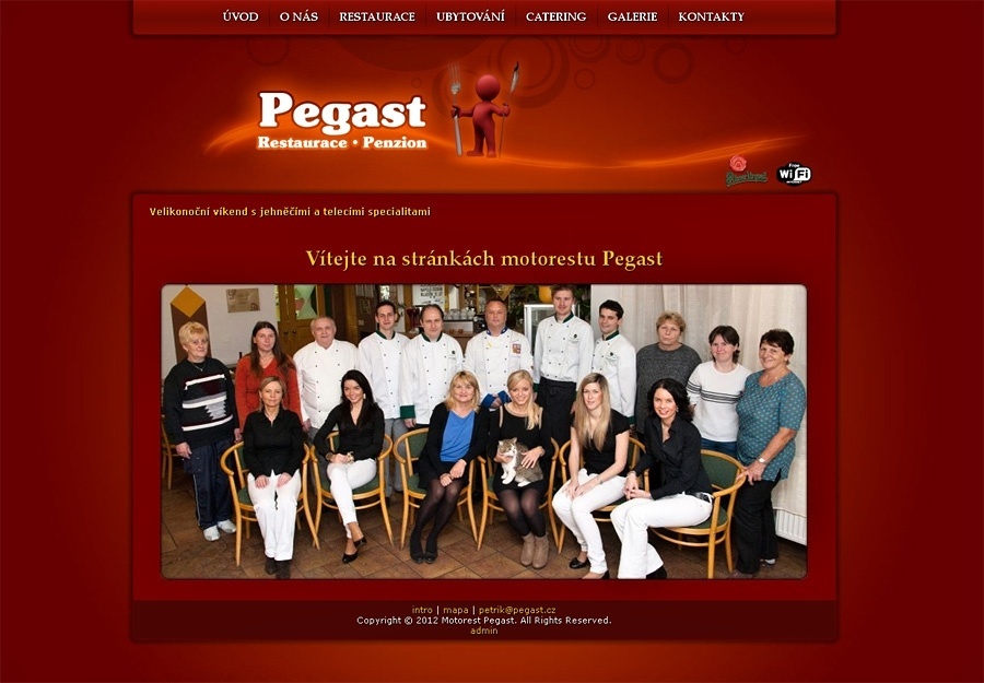 Návrh a tvorba webových stránek
 Penzion Pegast