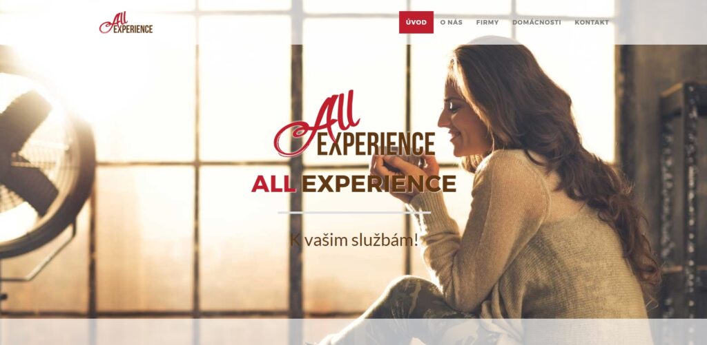 Návrh a tvorba e-shopu All Experience s.r.o.