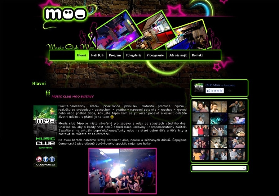  Tvorba www na míru Music Club Moo