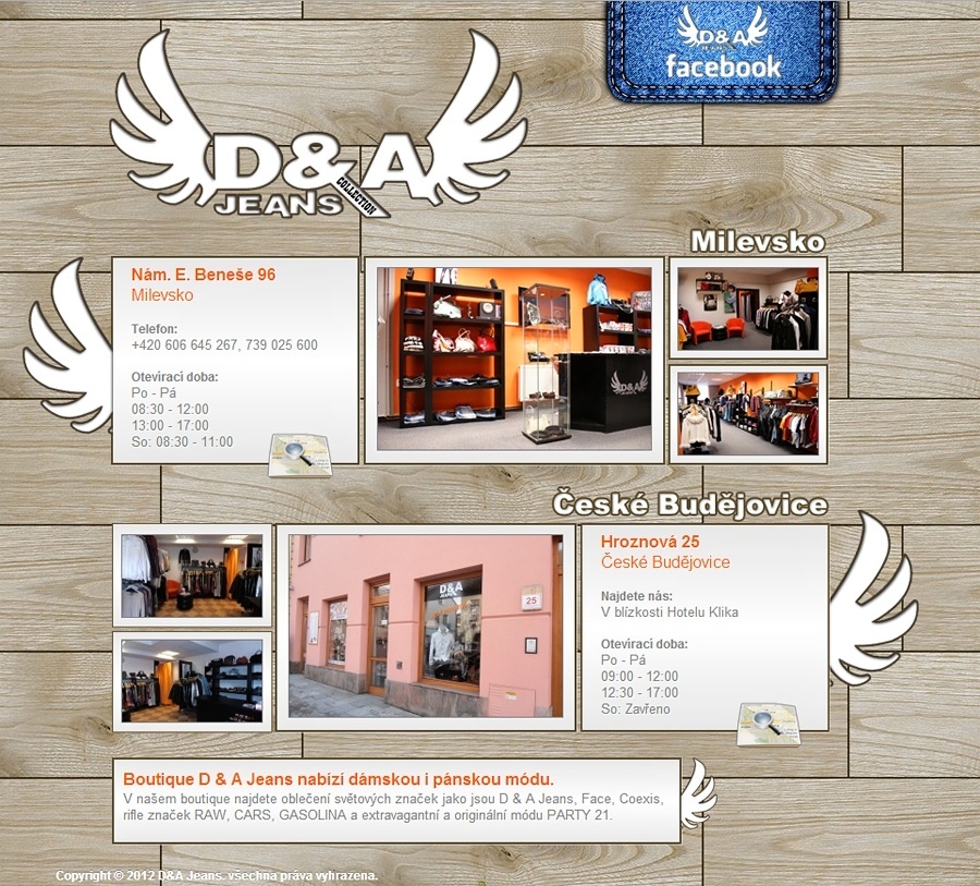 Návrh a tvorba e-shopu D&A Jeans