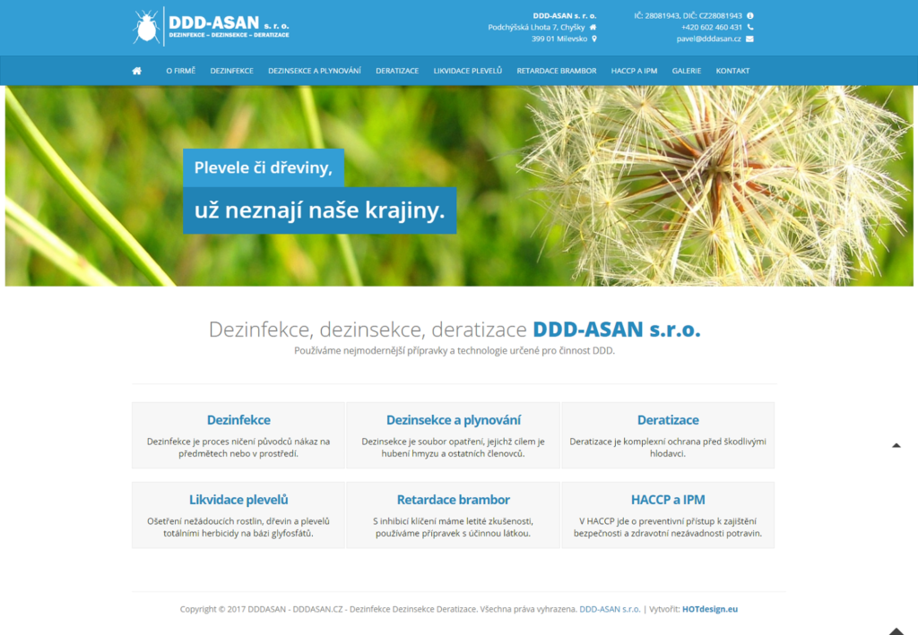 Návrh a tvorba e-shopu DDD-ASAN s.r.o.