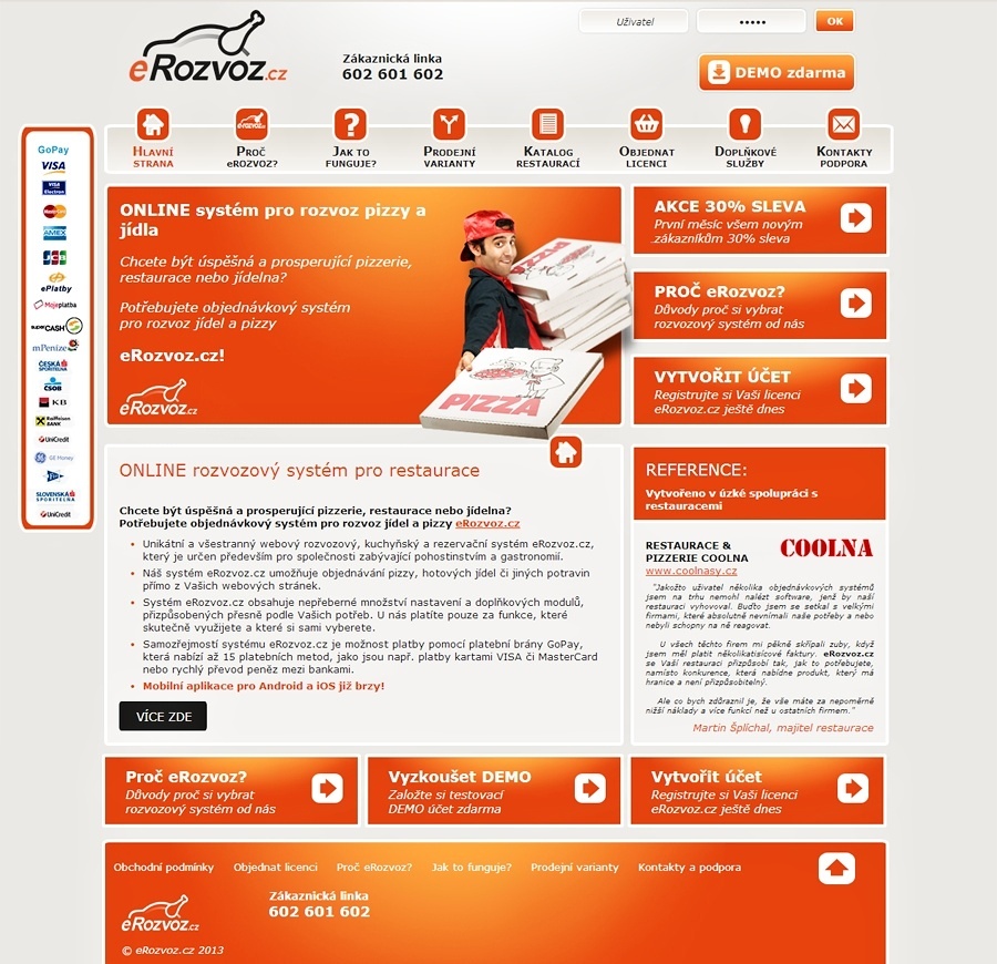 Návrh a tvorba e-shopu E-rozvoz
