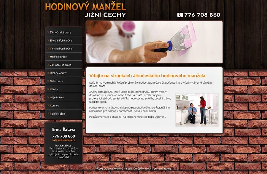 Návrh a tvorba e-shopu Hodinový manžel