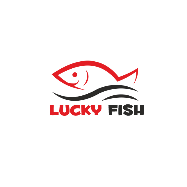 Kreativní návrh loga pro Lucky Fish
