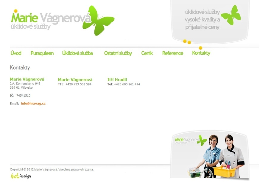 Návrh a tvorba e-shopu Úklidové služby