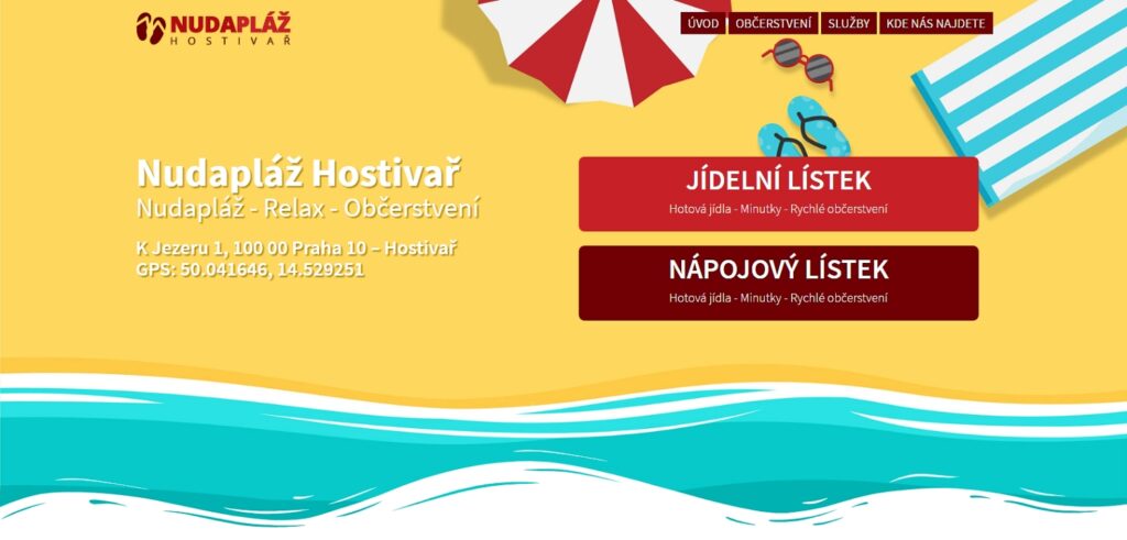 Návrh a tvorba e-shopu Nudapláž Hostivař