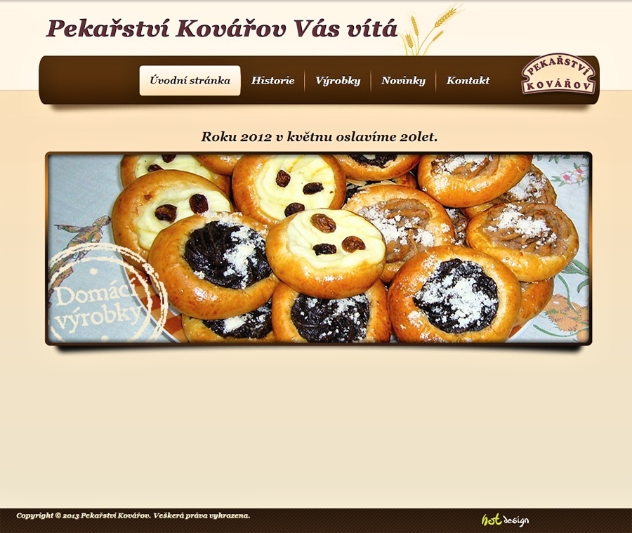 Návrh a tvorba e-shopu Pekařství Kovářov