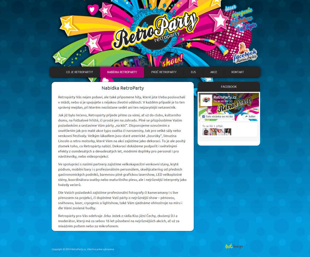 Návrh a tvorba e-shopu Retroparty