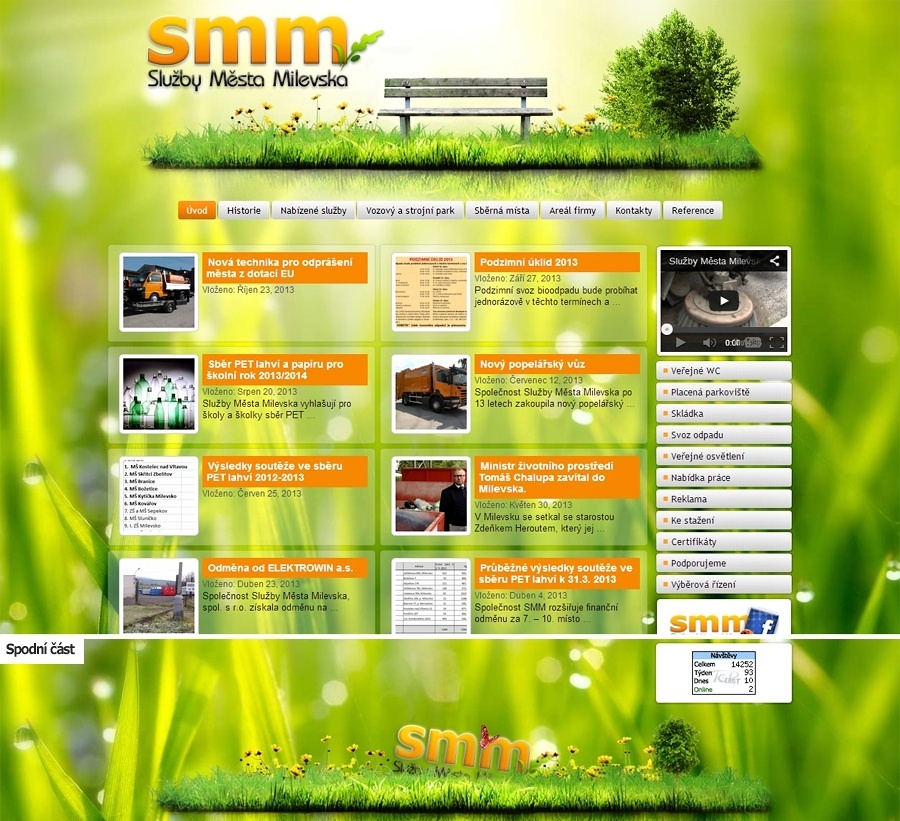 Návrh a tvorba e-shopu Služby Města Milevska 2013